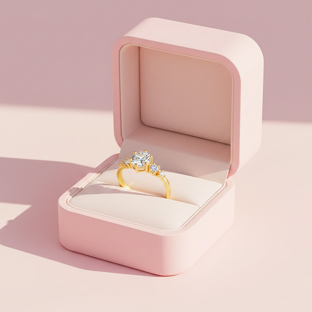 Prm7163: Aurelia Crown Moissanite Ring