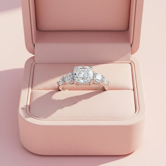 Prm7169:  Princess Cut Royale Heirloom Ring