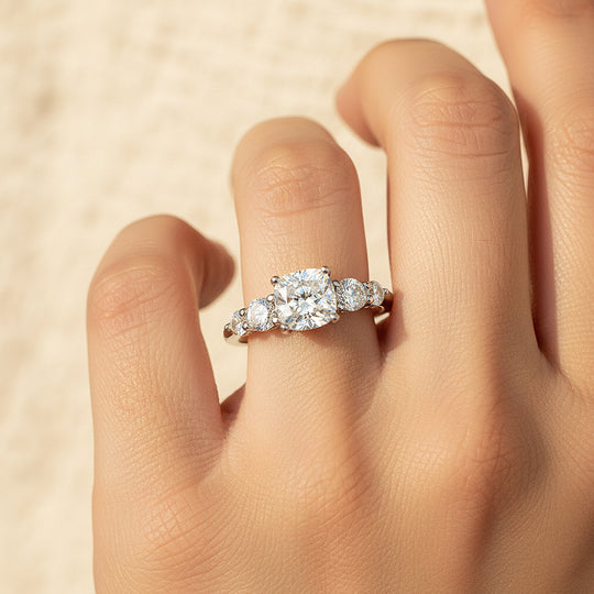 Prm7169:  Princess Cut Royale Heirloom Ring