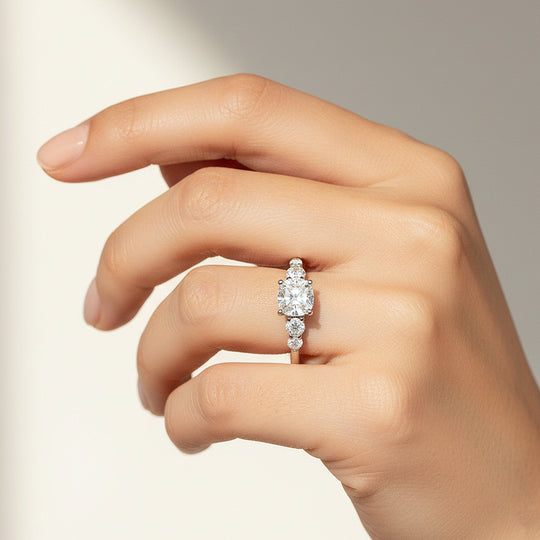 Prm7169:  Princess Cut Royale Heirloom Ring