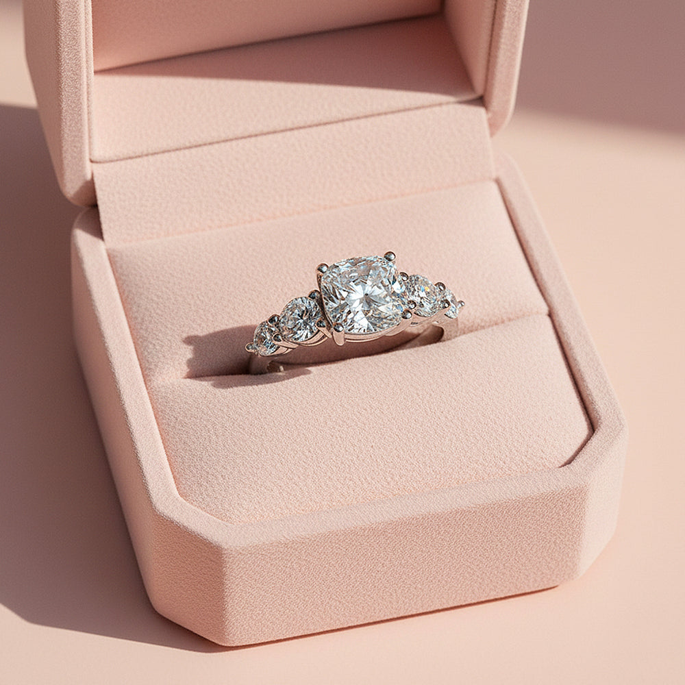 Prm7169:  Princess Cut Royale Heirloom Ring