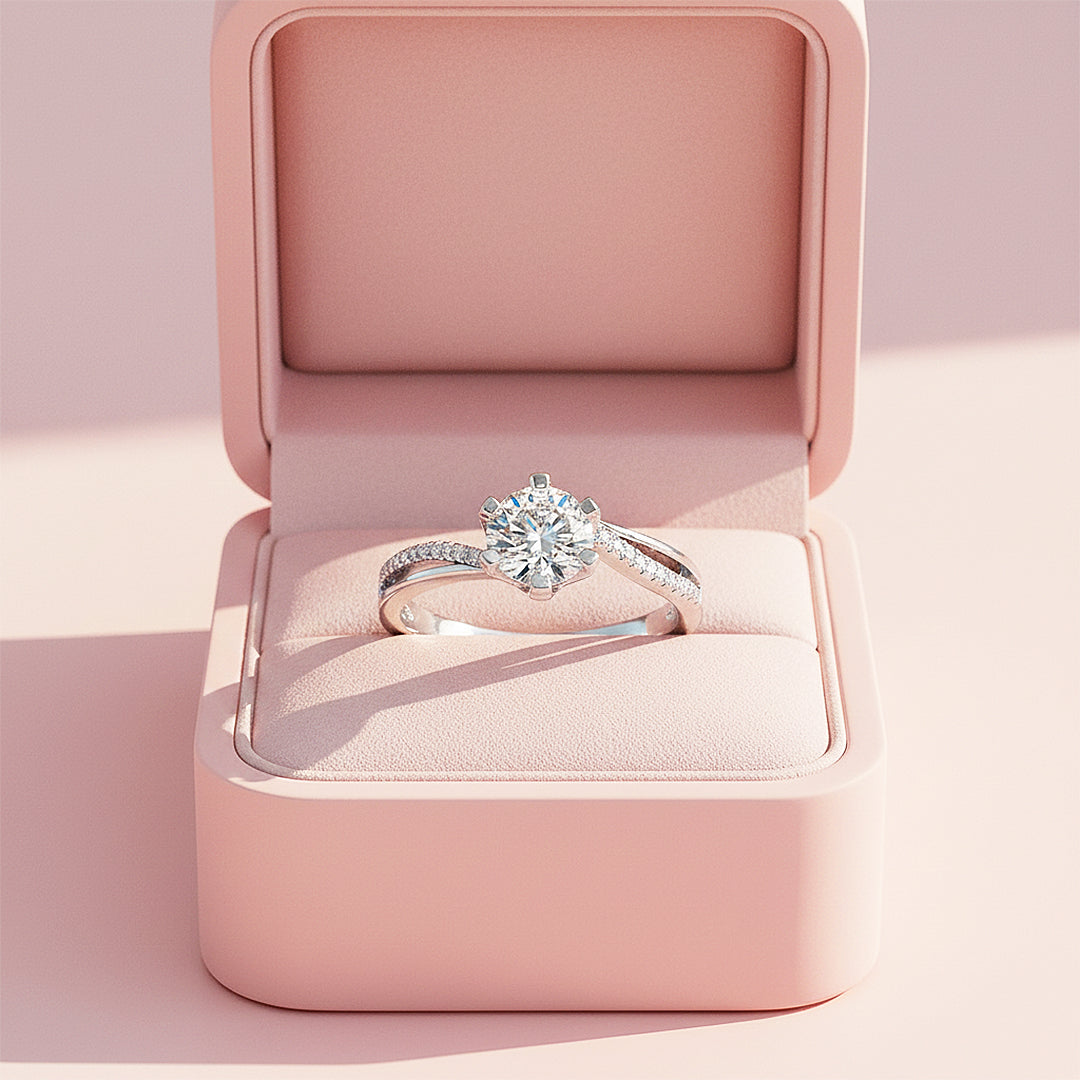 Prm7171: 👑 Princess Élan Solitaire Ring