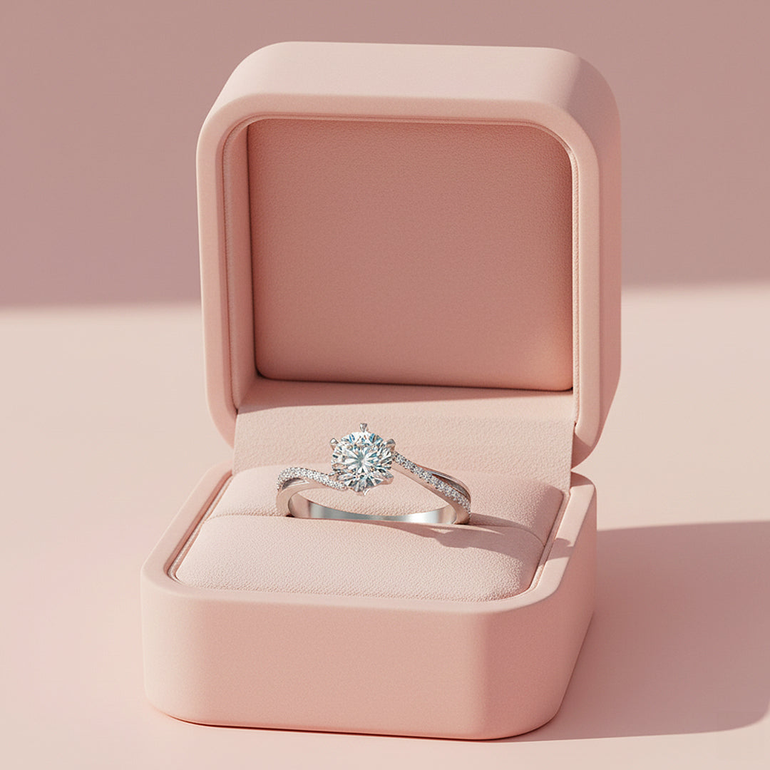 Prm7171: 👑 Princess Élan Solitaire Ring