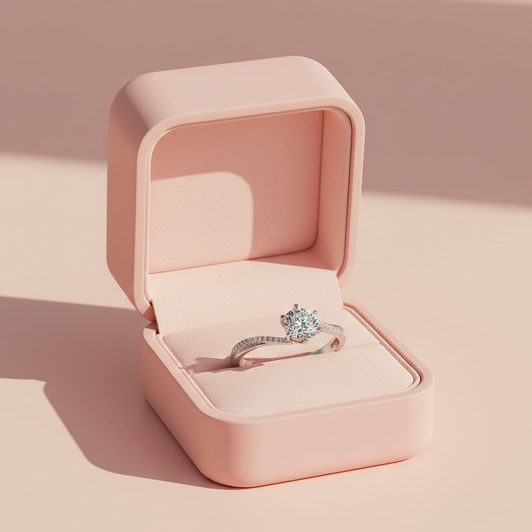 Prm7171: 👑 Princess Élan Solitaire Ring
