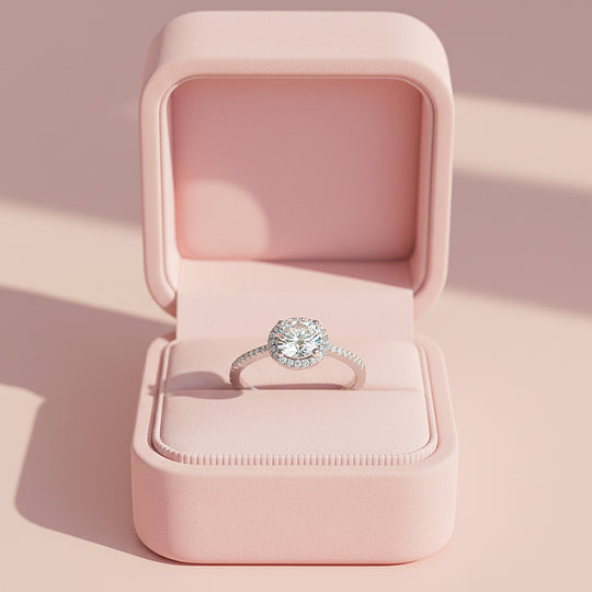 Prm7172: Celestia Halo Solitaire Ring