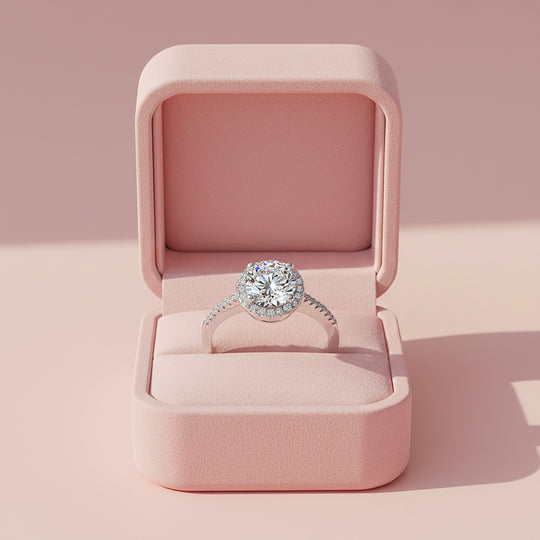 Prm7172: Celestia Halo Solitaire Ring