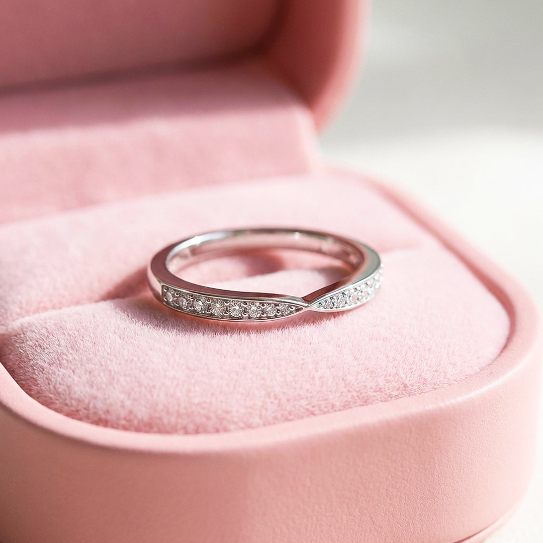 Infinity Moissanite Band Ring | 925 Sterling Silver | PRM7191