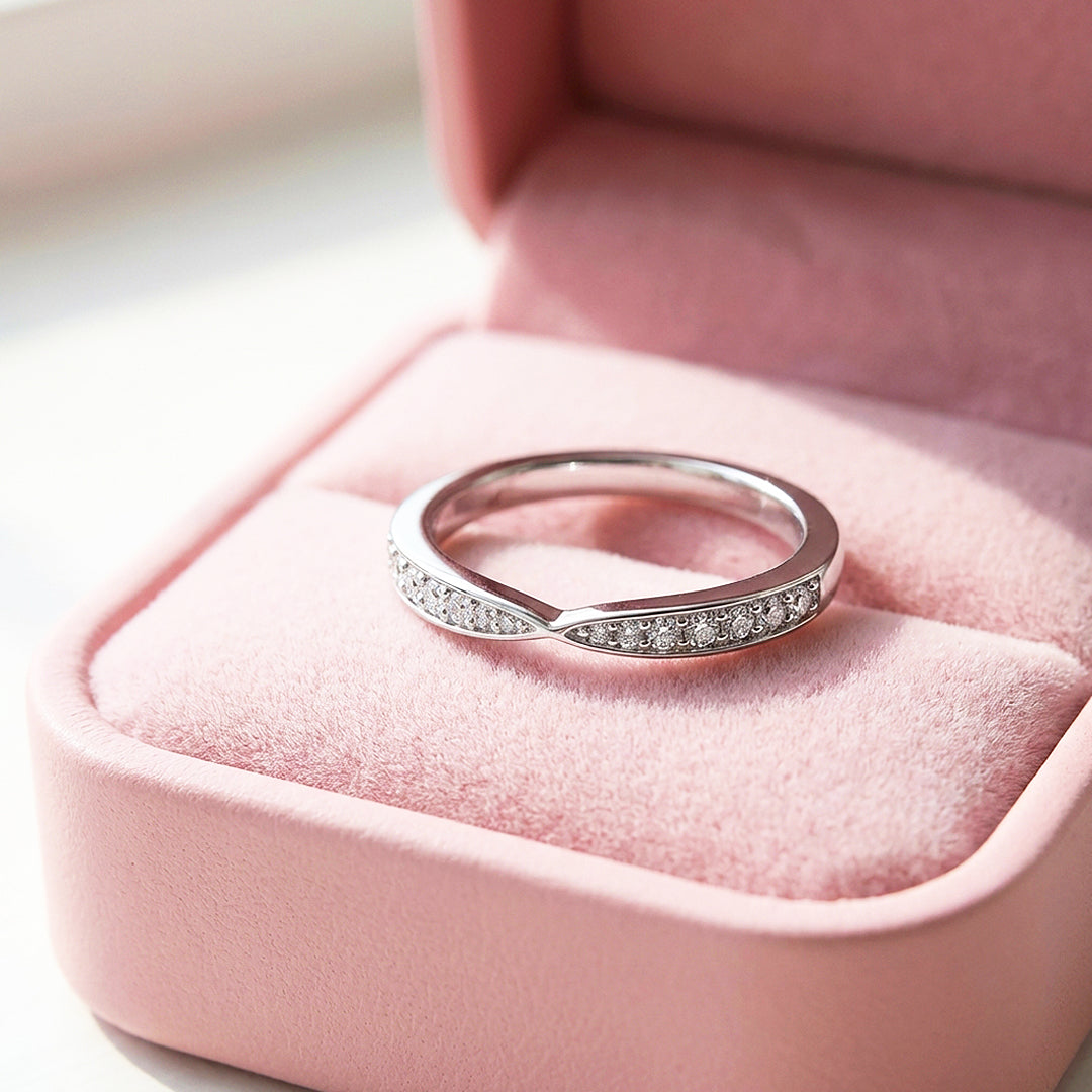 Infinity Moissanite Band Ring | 925 Sterling Silver | PRM7191