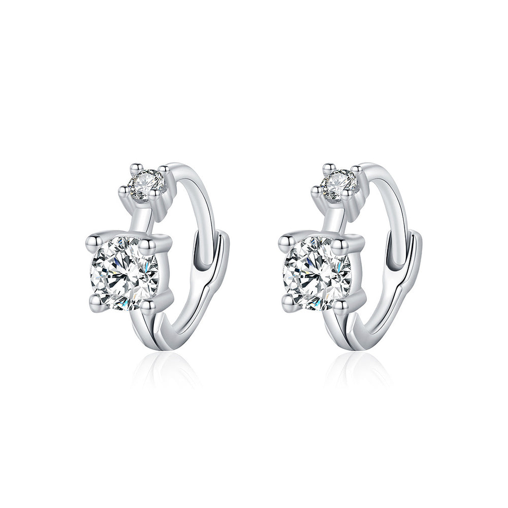 Prm8105: The Double Comet Huggie Earrings