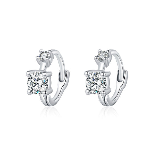 Prm8105: The Double Comet Huggie Earrings