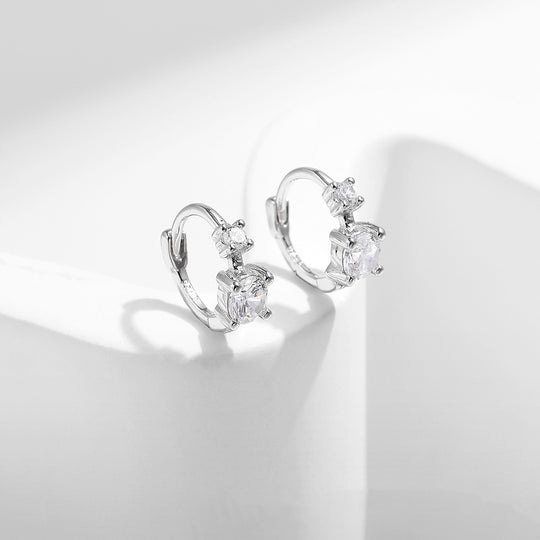 Prm8105: The Double Comet Huggie Earrings