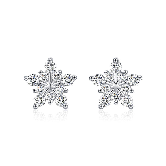 Prm8107: The Moissanite Starburst Stud Earrings