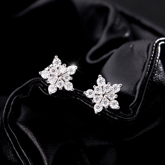 Prm8107: The Moissanite Starburst Stud Earrings