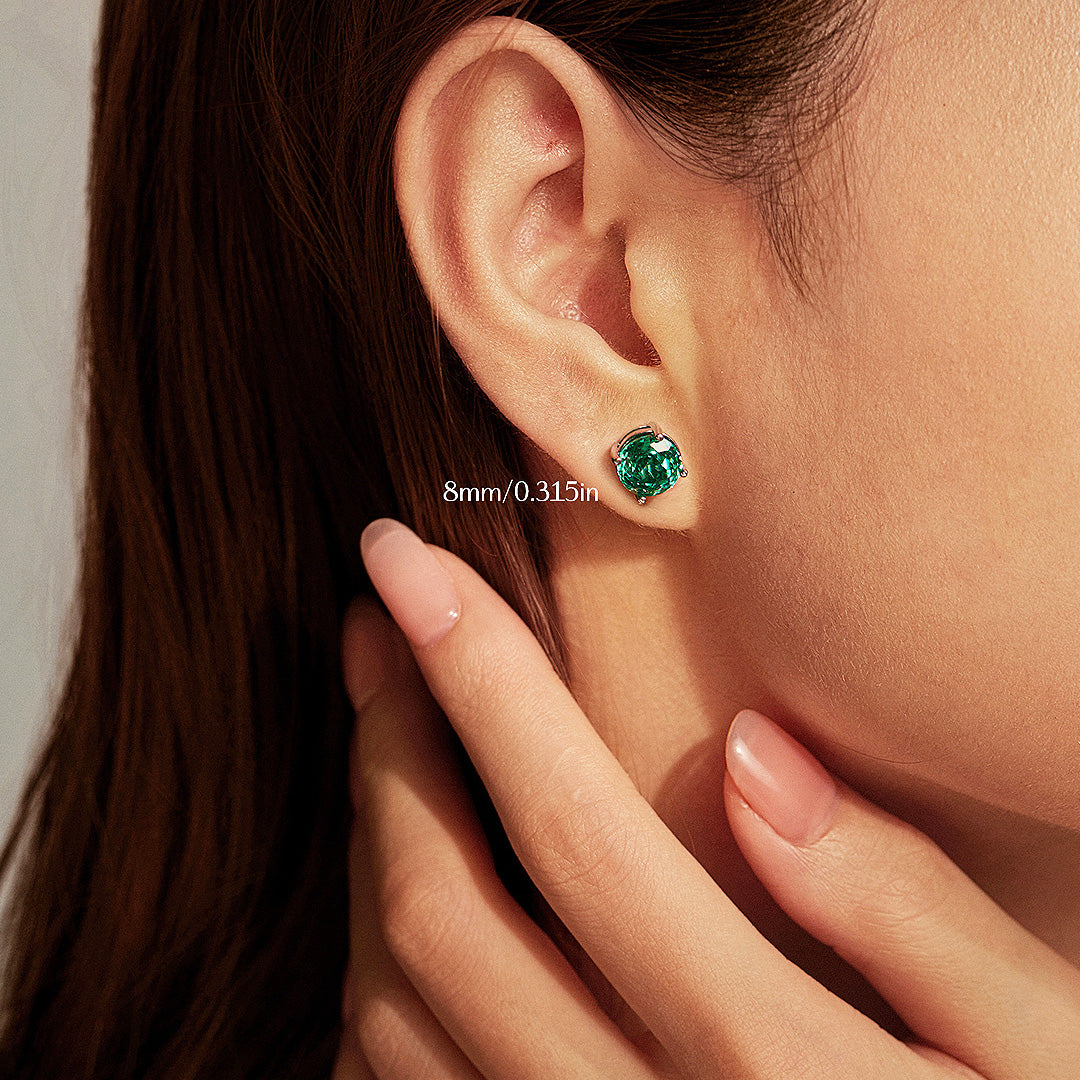 Prm8111: The Paraiba Solitaire Stud Earrings