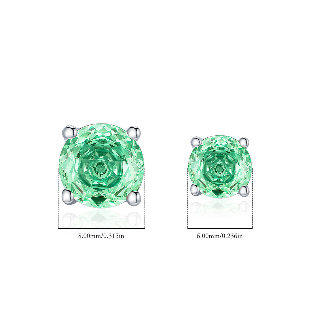 Prm8111: The Paraiba Solitaire Stud Earrings