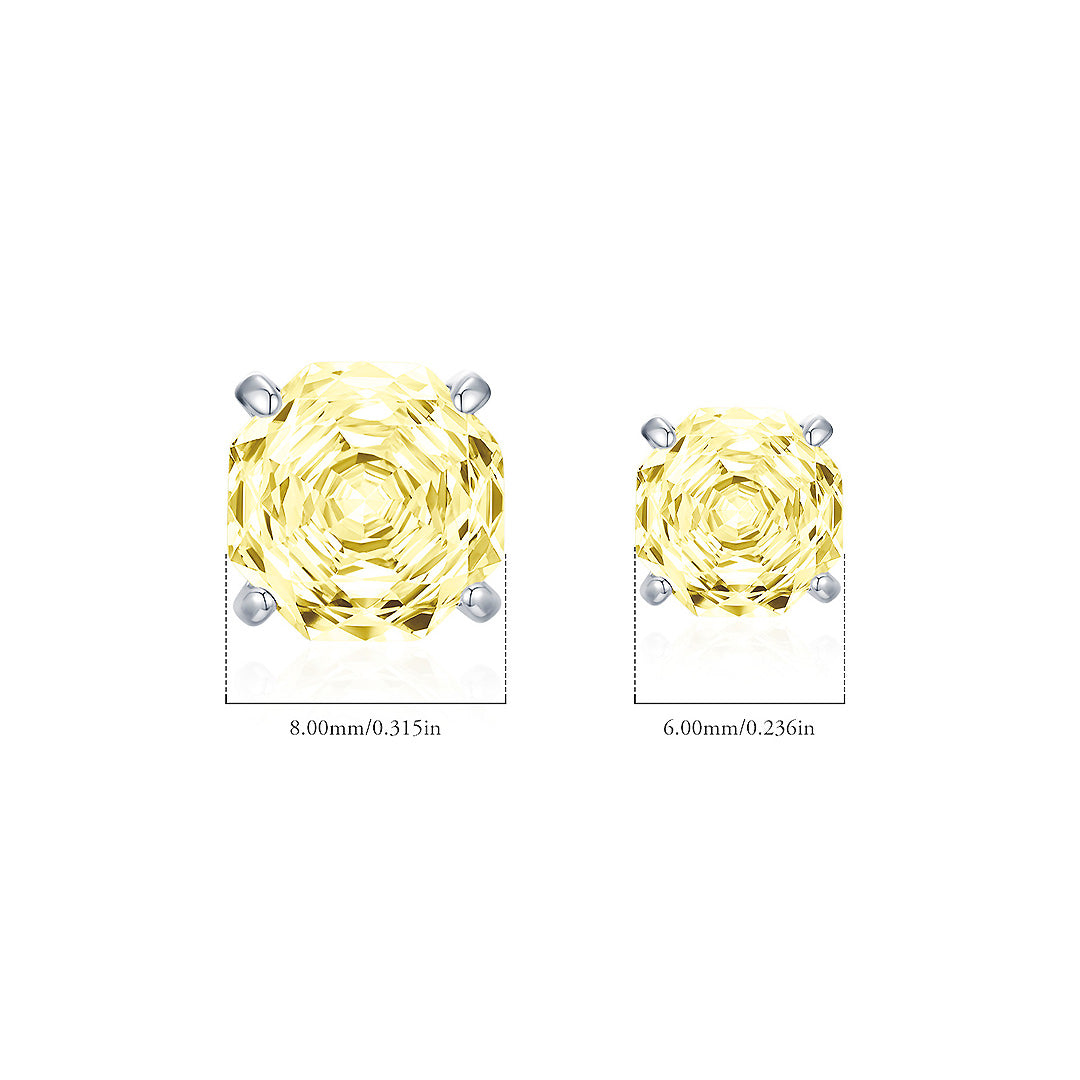 Prm8112: The Canary Sparkle Stud Earrings