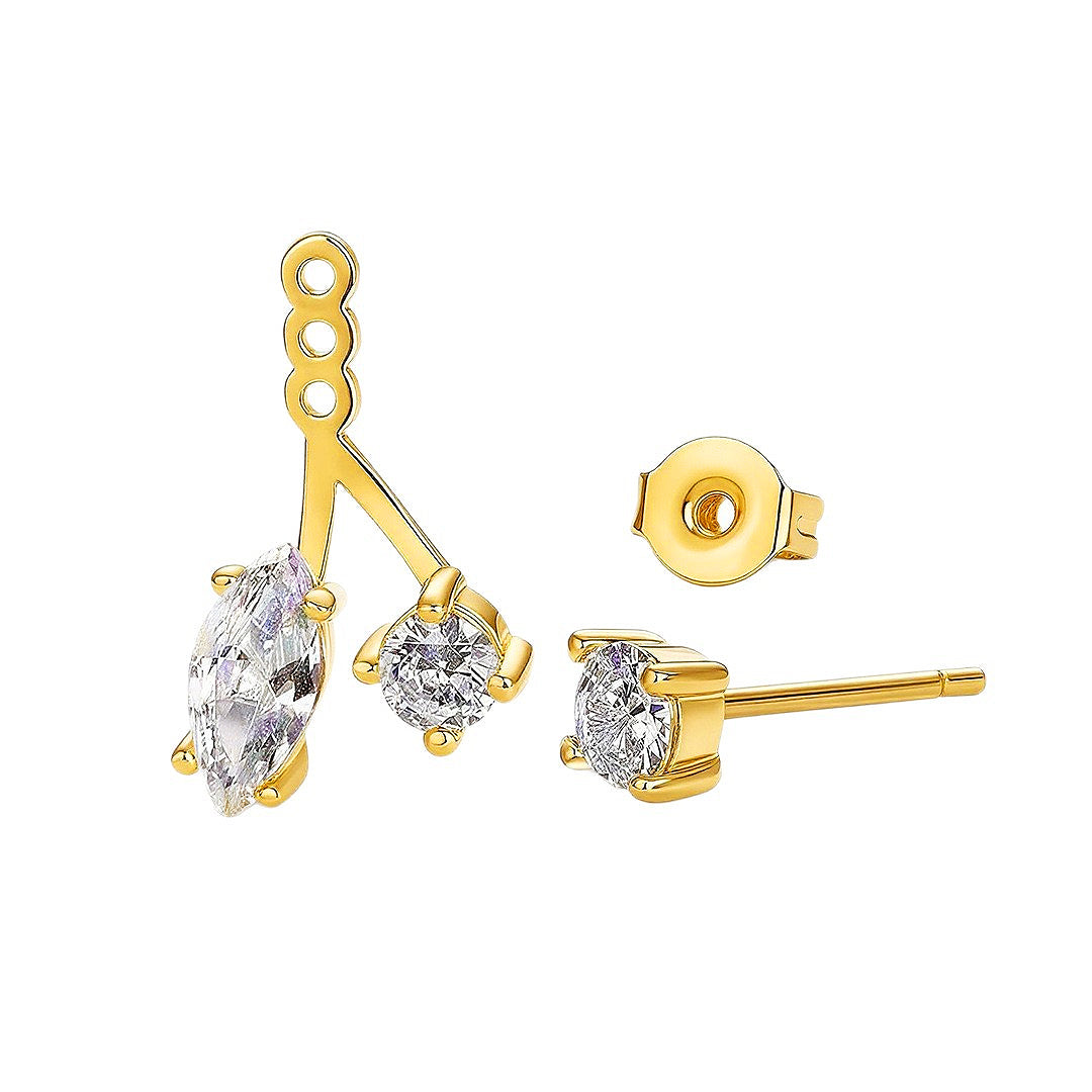 Prm8117: The Moissanite Dual Bloom Ear Jackets