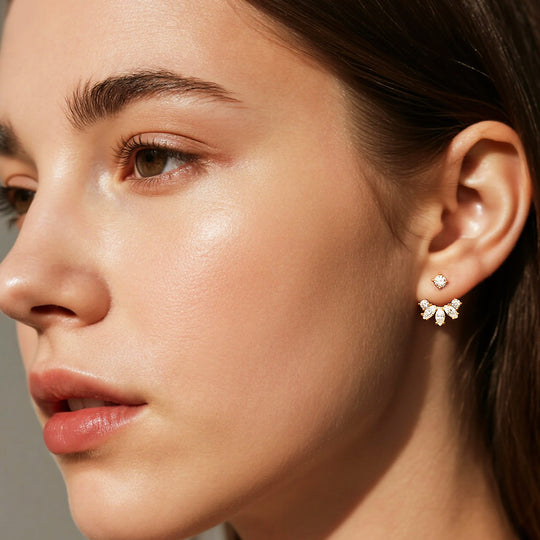 Prm8118: The Zircon Marquise Ear Jacket