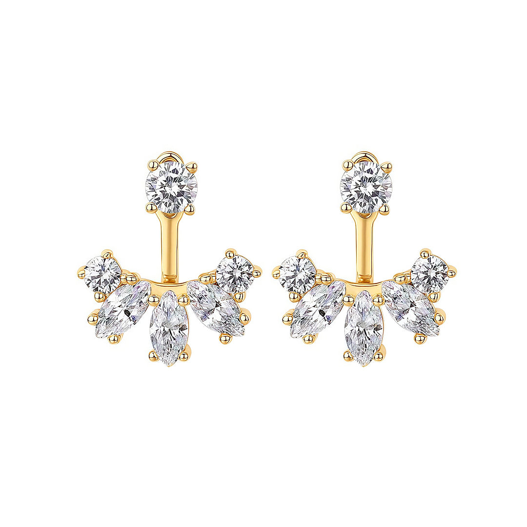 Prm8118: The Zircon Marquise Ear Jacket