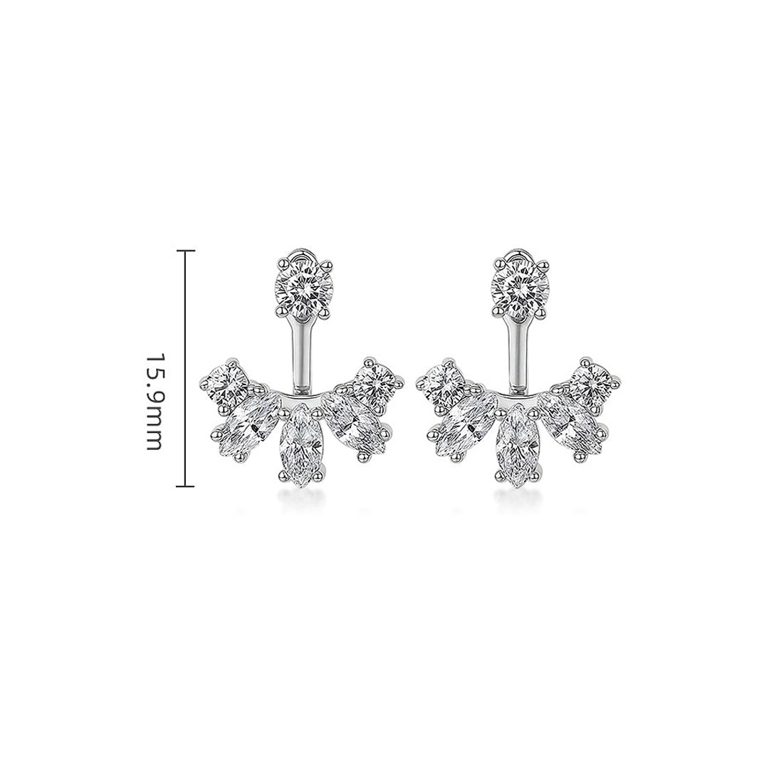 Prm8118: The Zircon Marquise Ear Jacket
