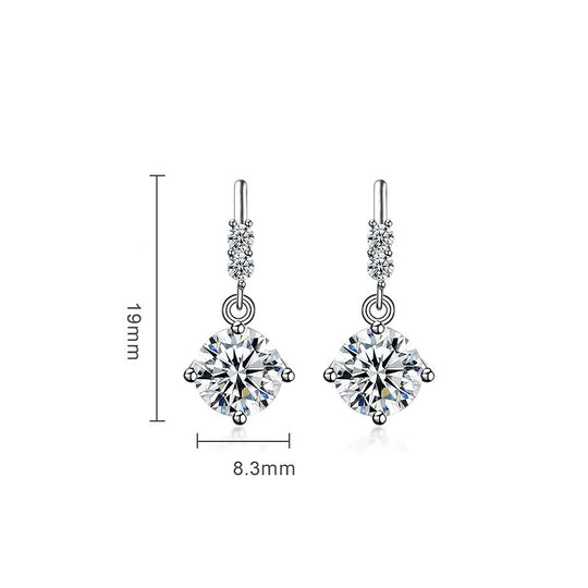 Prm8119: The Moissanite Cascading Drop Earrings