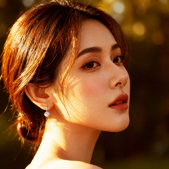 Prm8119: The Moissanite Cascading Drop Earrings