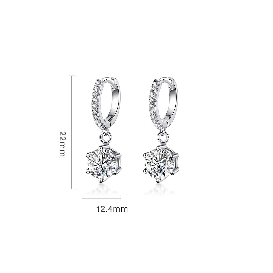 Prm8126 – Moissanite Drop Earrings