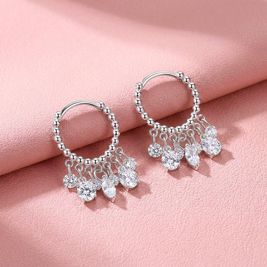 Beaded Chandelier Drop Earrings | 925 Sterling Silver | PRM8177