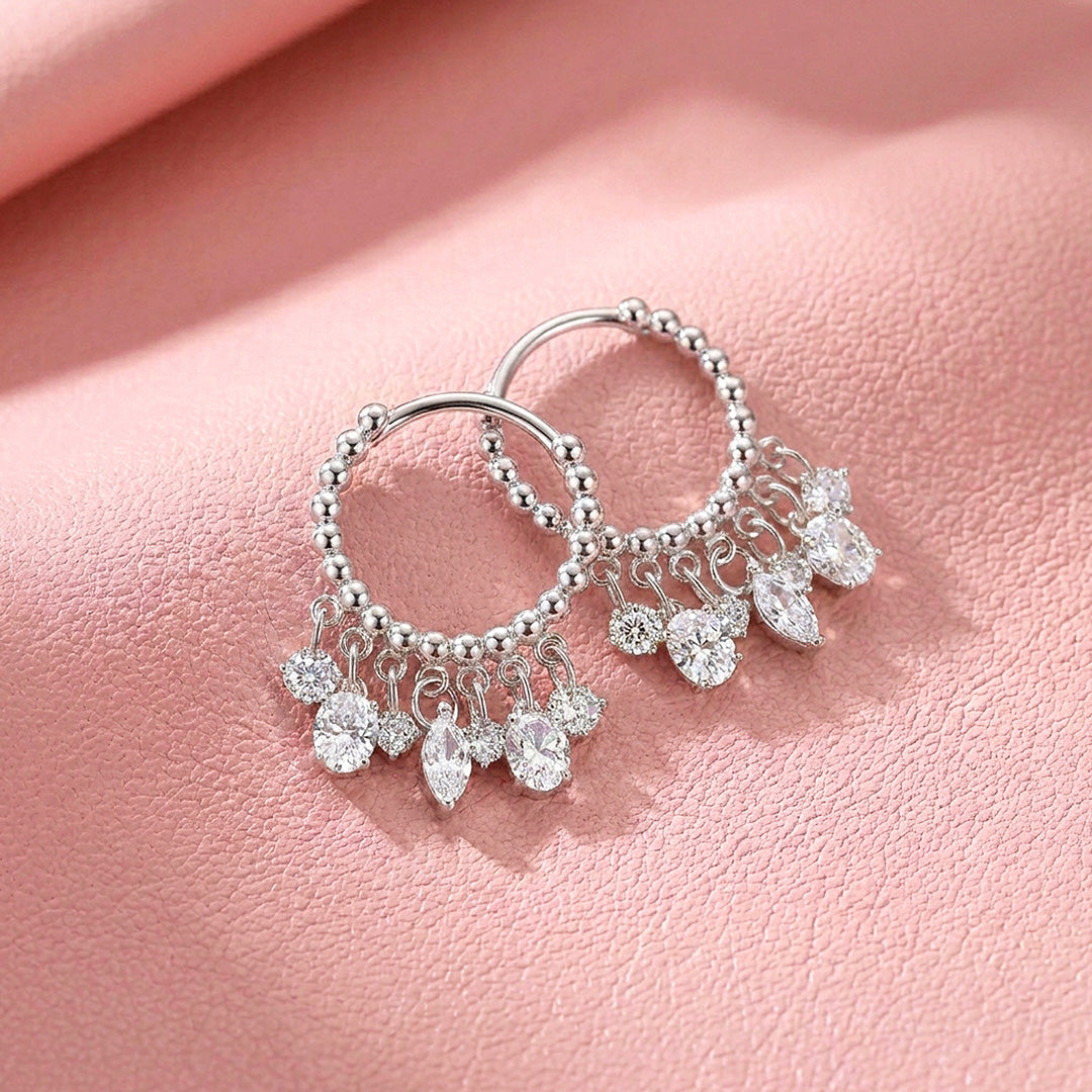 Beaded Chandelier Drop Earrings | 925 Sterling Silver | PRM8177