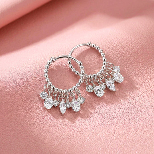 Beaded Chandelier Drop Earrings | 925 Sterling Silver | PRM8177