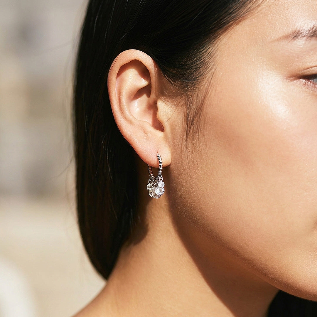 Beaded Chandelier Drop Earrings | 925 Sterling Silver | PRM8177
