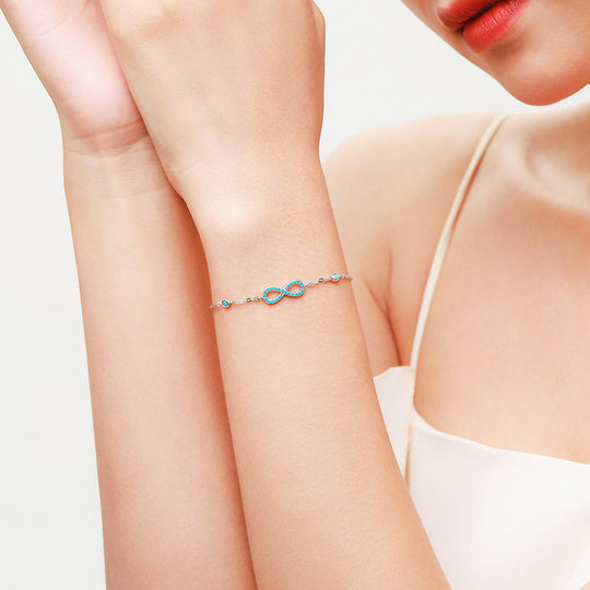 Prm9102: The Turquoise Infinity Bracelet