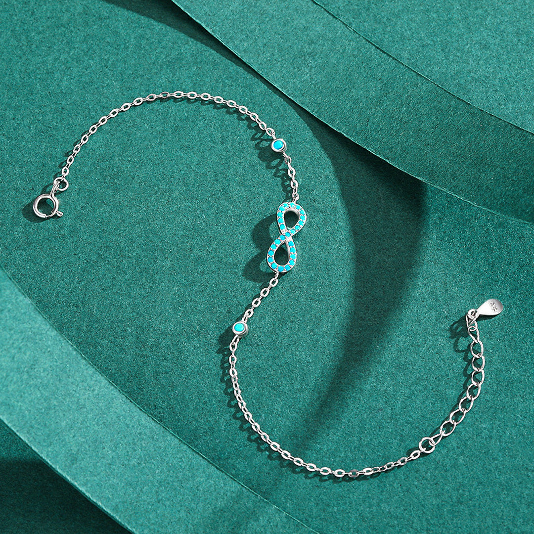 Prm9102: The Turquoise Infinity Bracelet