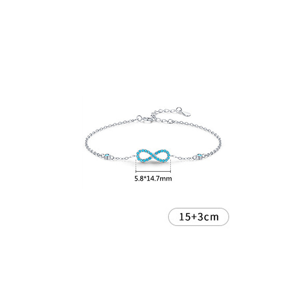 Prm9102: The Turquoise Infinity Bracelet