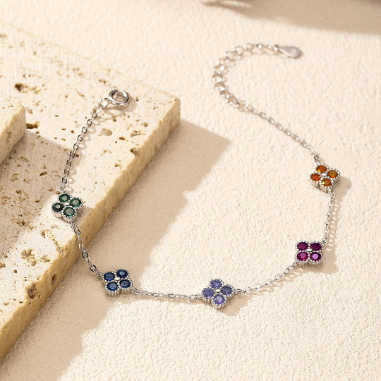 Prm9104: The Multi-Color Clover Bracelet