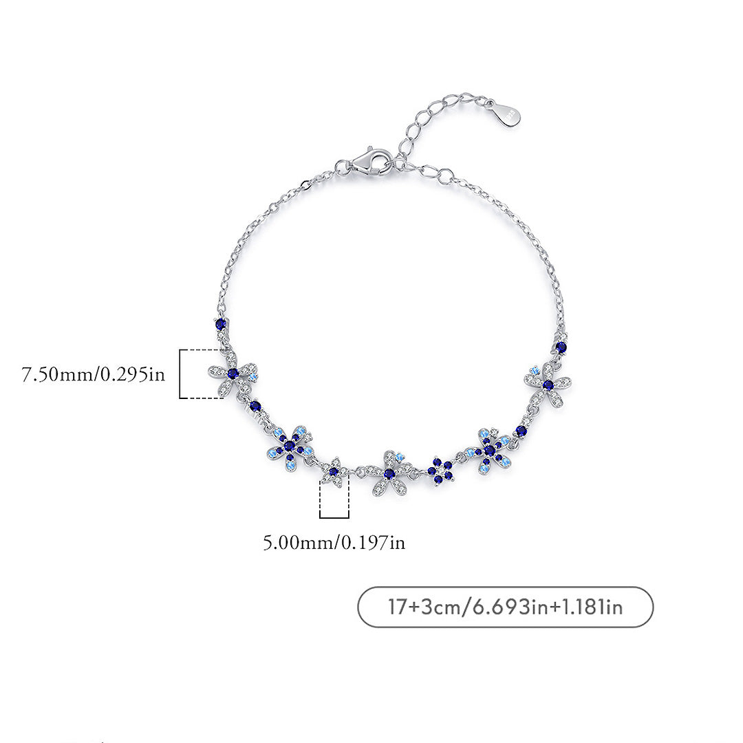 Prm9107: The Sapphire Blossom Bracelet