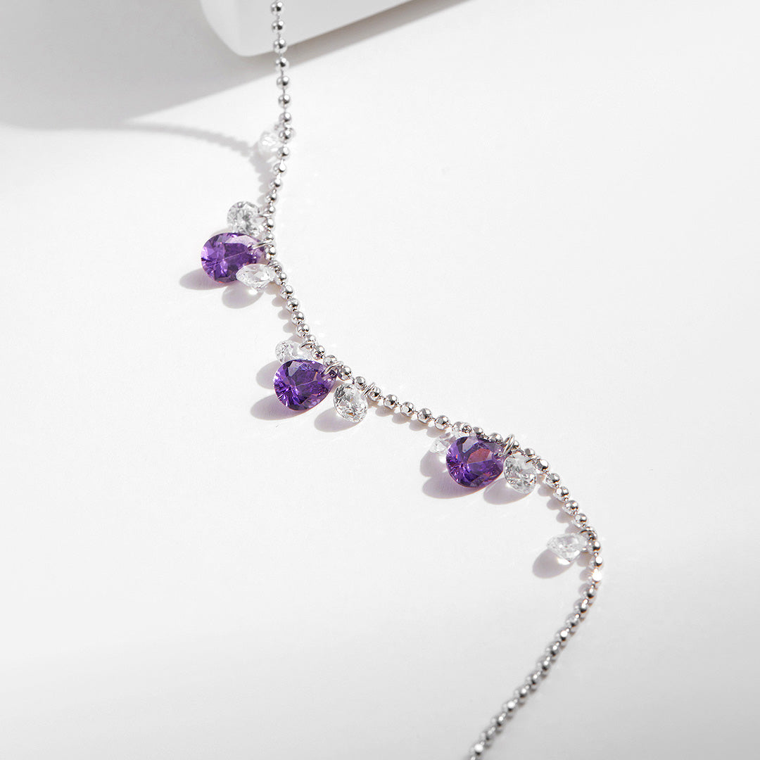 Prm9108: The Amethyst Droplet Bracelet