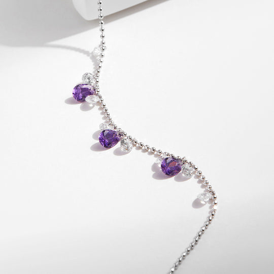 Prm9108: The Amethyst Droplet Bracelet