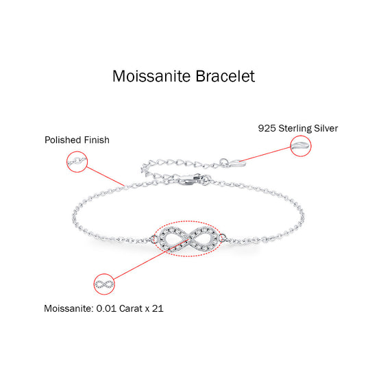 Prm9109: The Eternal Moissanite Infinity Bracelet