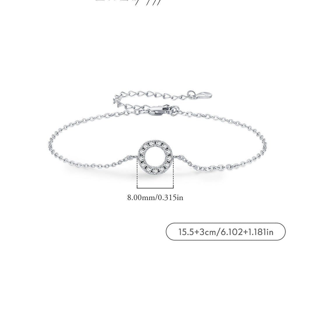 Prm9117: The Moissanite Circle of Life Bracelet
