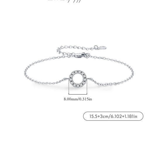 Prm9117: The Moissanite Circle of Life Bracelet