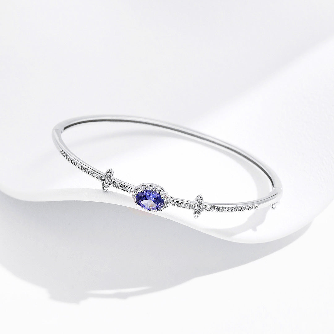 Prm9118: The Sapphire Orbit Bangle