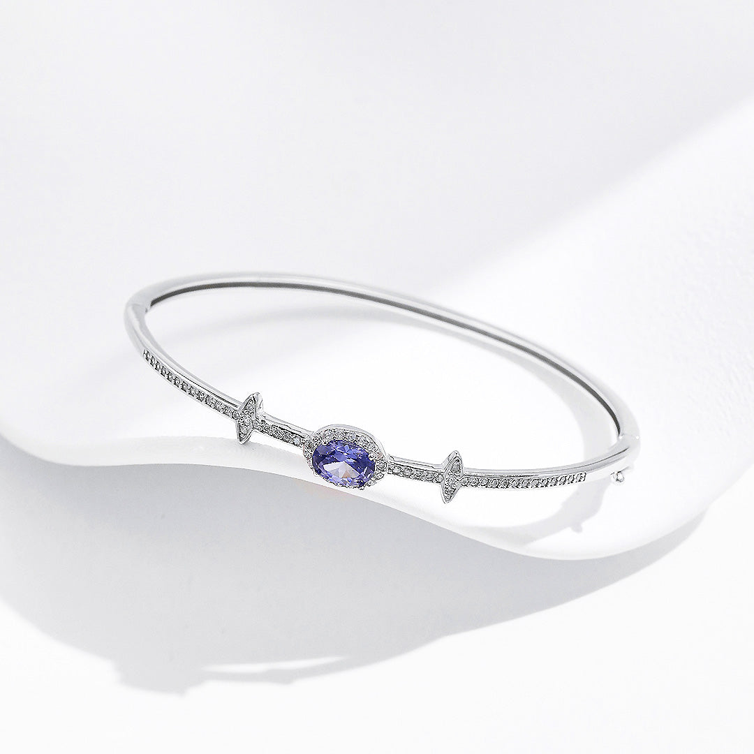 Prm9118: The Sapphire Orbit Bangle