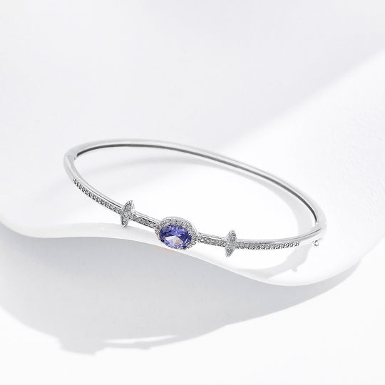Prm9118: The Sapphire Orbit Bangle