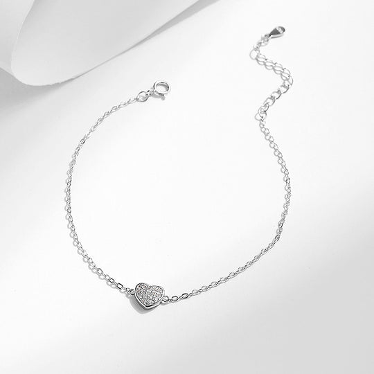 Prm9121: The Pavé Heart Devotion Bracelet