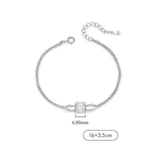Prm9125: The Princess Cut Elegance Bracelet