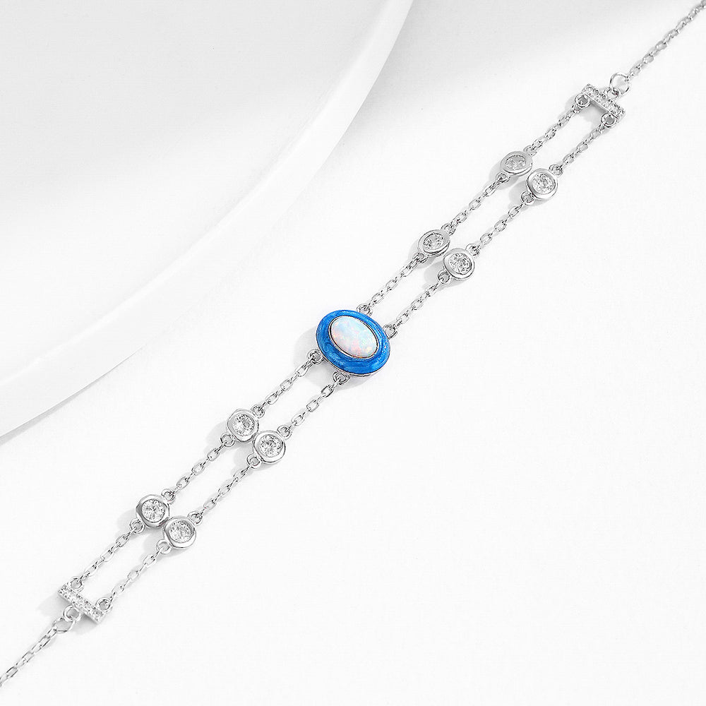 Prm9126: The Azure Opal Duet Bracelet