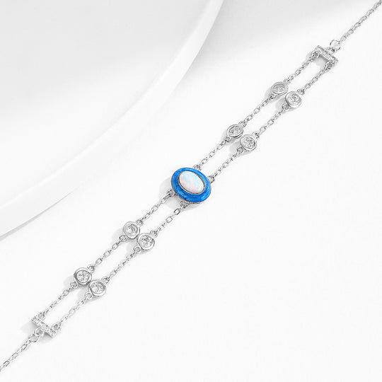 Prm9126: The Azure Opal Duet Bracelet