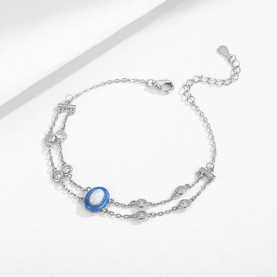 Prm9126: The Azure Opal Duet Bracelet