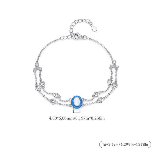Prm9126: The Azure Opal Duet Bracelet